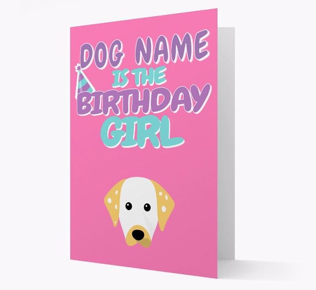 'Birthday Girl' Card with {breedFullName} Icon